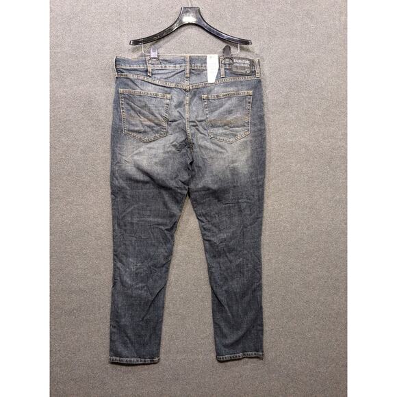 Levi Strauss Signature S37 Jeans Mens 38x32 Slim Super Flex Denim Whiskered - Picture 6 of 12